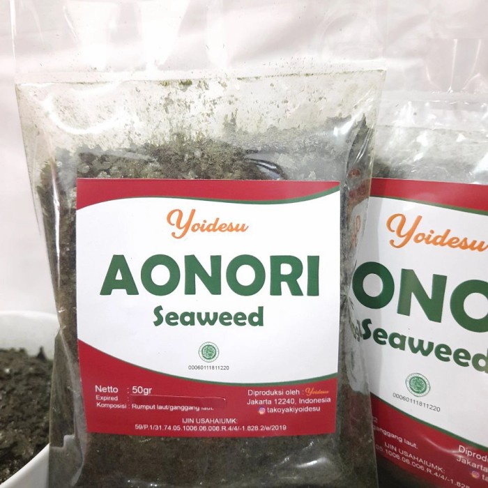 

Q0121Sa Aonori 50 Gram Seaweed / Rumput Laut Bubuk Original D5qs44