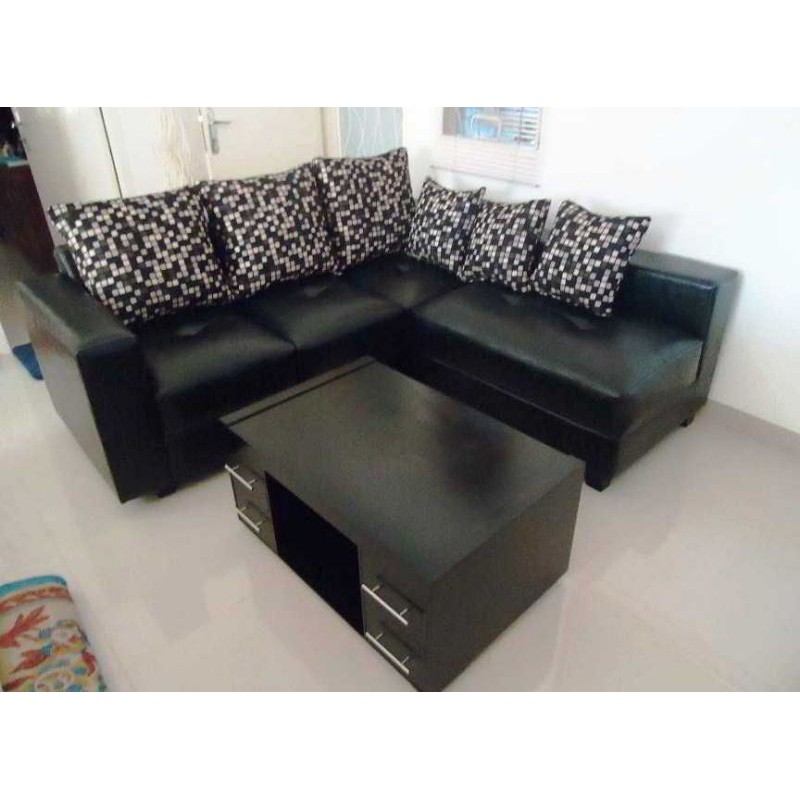 Sofa / sofa sudut / sofa minimalis + meja / sofa L putus + meja