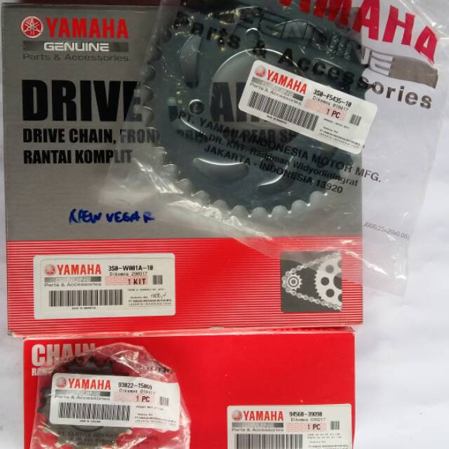 Gear set original yamaha new vega R
