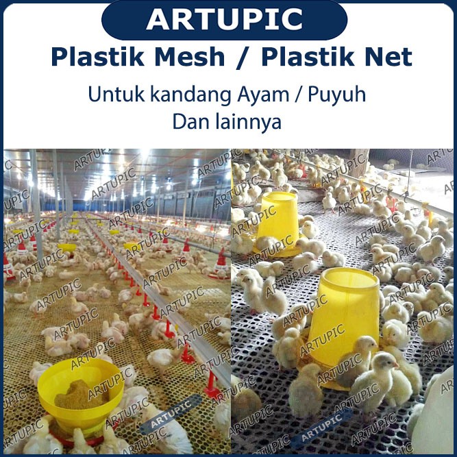 Plastik MESH METERAN Plastic Net Alas Lantai Kandang Ayam DOC Broiler Pedaging Puyuh DOQ Kawat MESH