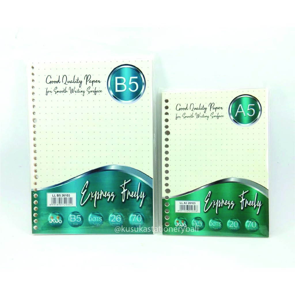 

LOOSE LEAF / ISI BINDER BINTIK 70 LEMBAR