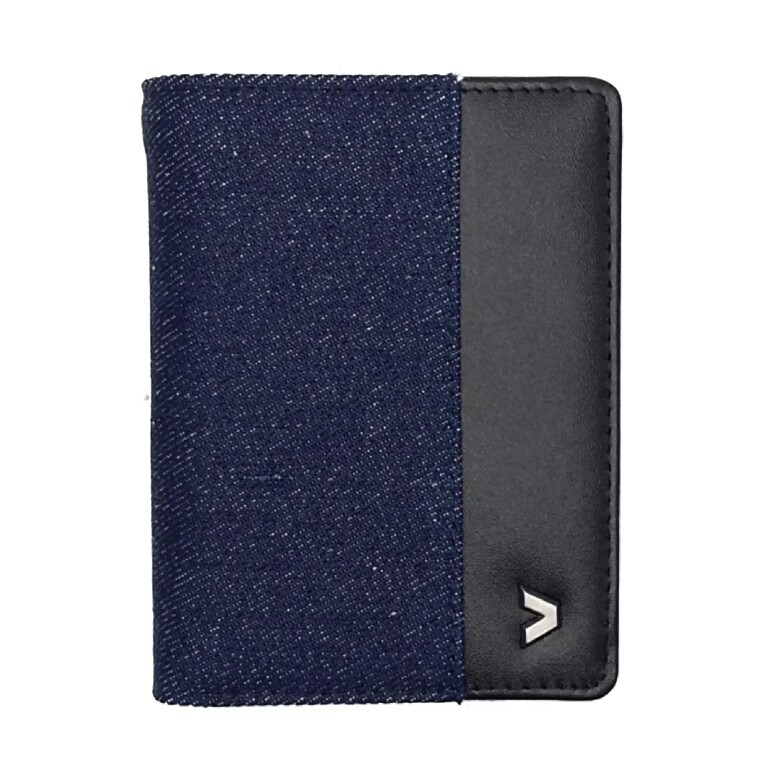 Kalibre 995122-400 Dompet Denim Kulit Kombinasi Pria Biru Blue Jeans