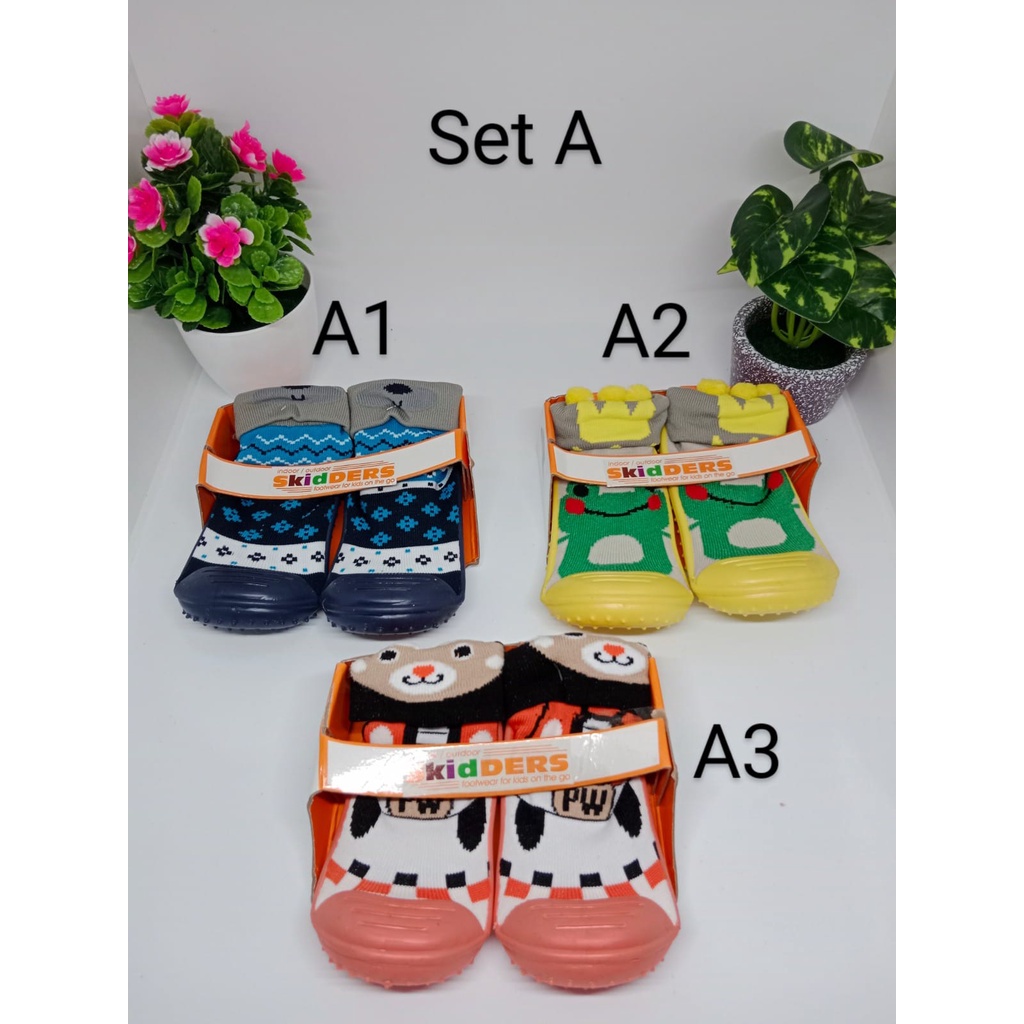 Skidders Sepatu Prewalker Shoes Sepatu Bayi Alas Karet Skider lucu