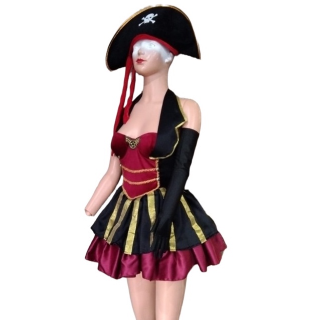 Kostum Bajak Laut Cosplay Wanita Custom Model