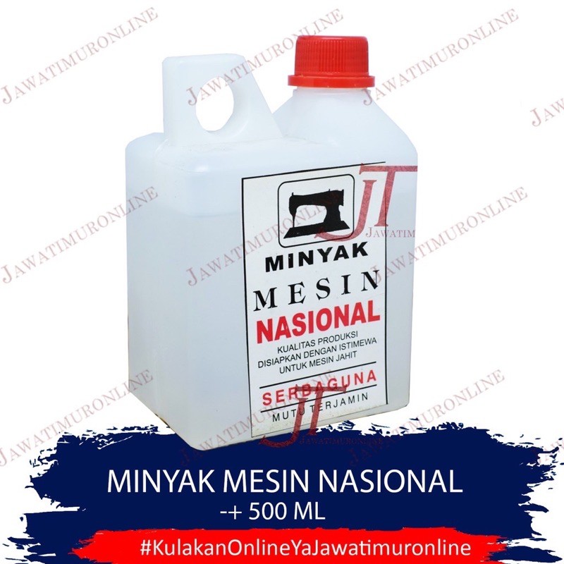 Minyak Pelumas Mesin Jahit Nasional / Oli Mesin Jahit Nasional 1/2 liter