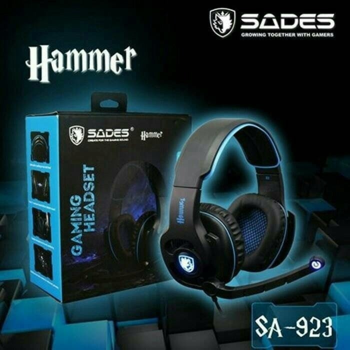 HEADSET GAMING SADES HAMMER WOLF SA-923