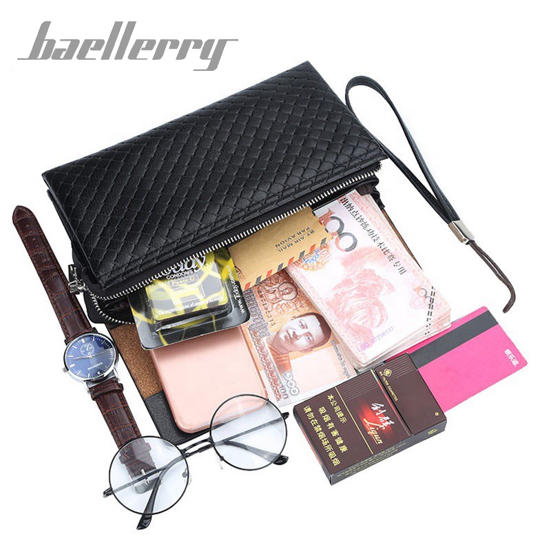 BAELLERRY A418-21 Clutch Pria Wanita Bahan Kulit PU Leather Premium WATCHKITE WKOS