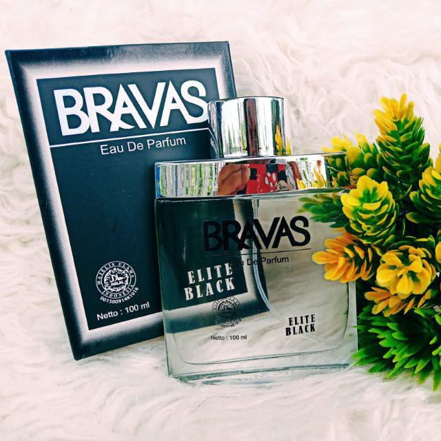 BISA COD - PARFUM PRIA BRAVAS ELITE BLACK EDP [100mL] - ORIGINAL SINGAPORE