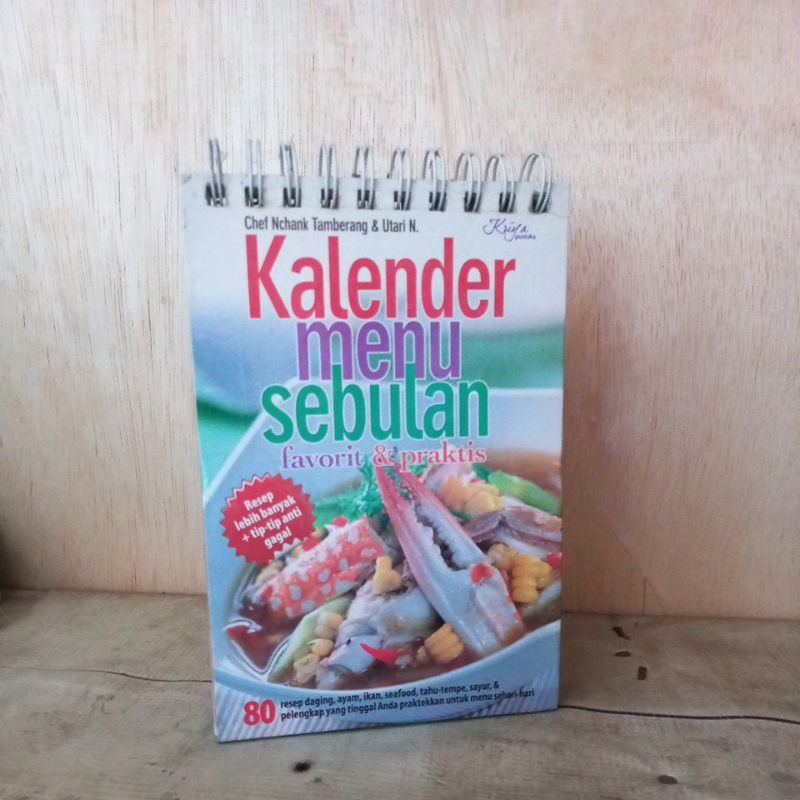 Buku Resep Masakan - Kalender Menu Sebulan Favorit & Praktis