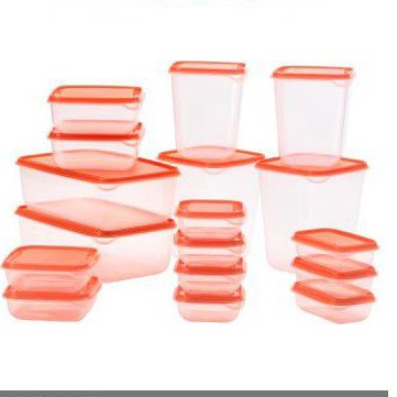 Tempat Makanan Isi 17 pcs Organizer Kulkas Wadah Penyimpanan