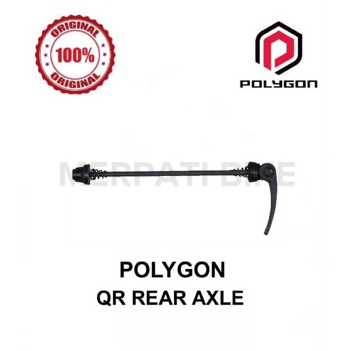 QR Roda Belakang Sepeda Polygon Quick Release Hub Sepeda Lipat MTB