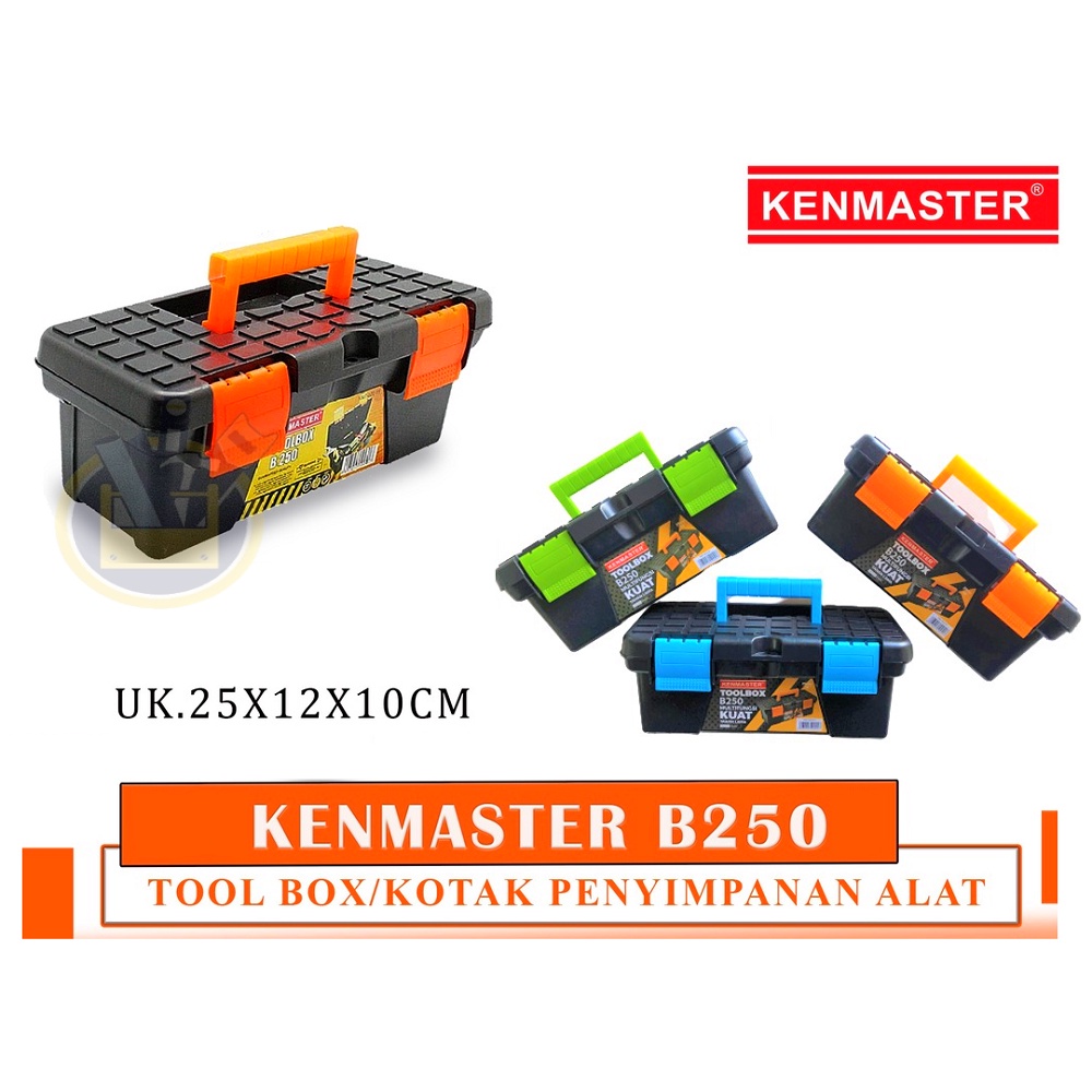 KENMASTER ToolBox Mini B250 Toolbox Tempat Penyimpanan Kotak Perkakas Alat Pancing Baut B250