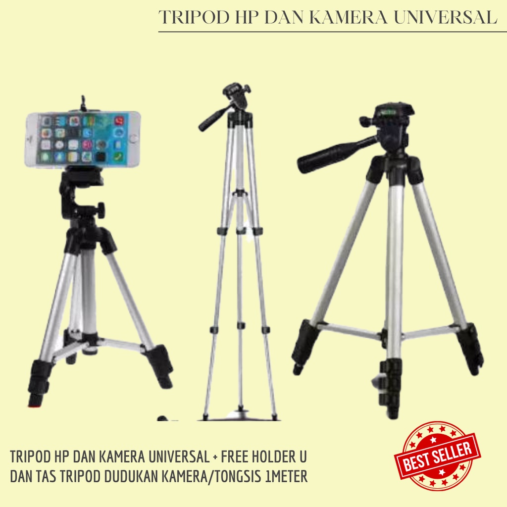 SHABRINA_FASHION!!!  Tripod 3120 HP Action Cam Holder 1 meter Professional