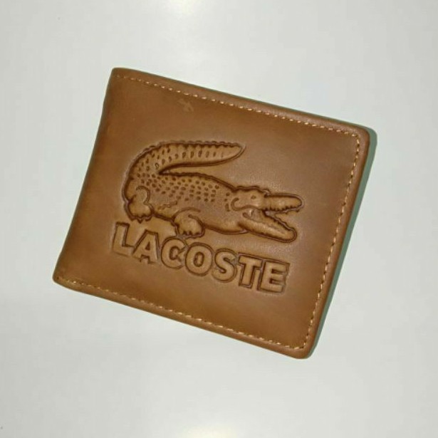 Dompet Pria Lacoste + BOX Dompet Lipat Lvx5000 Material Kulit Sintetis - Black