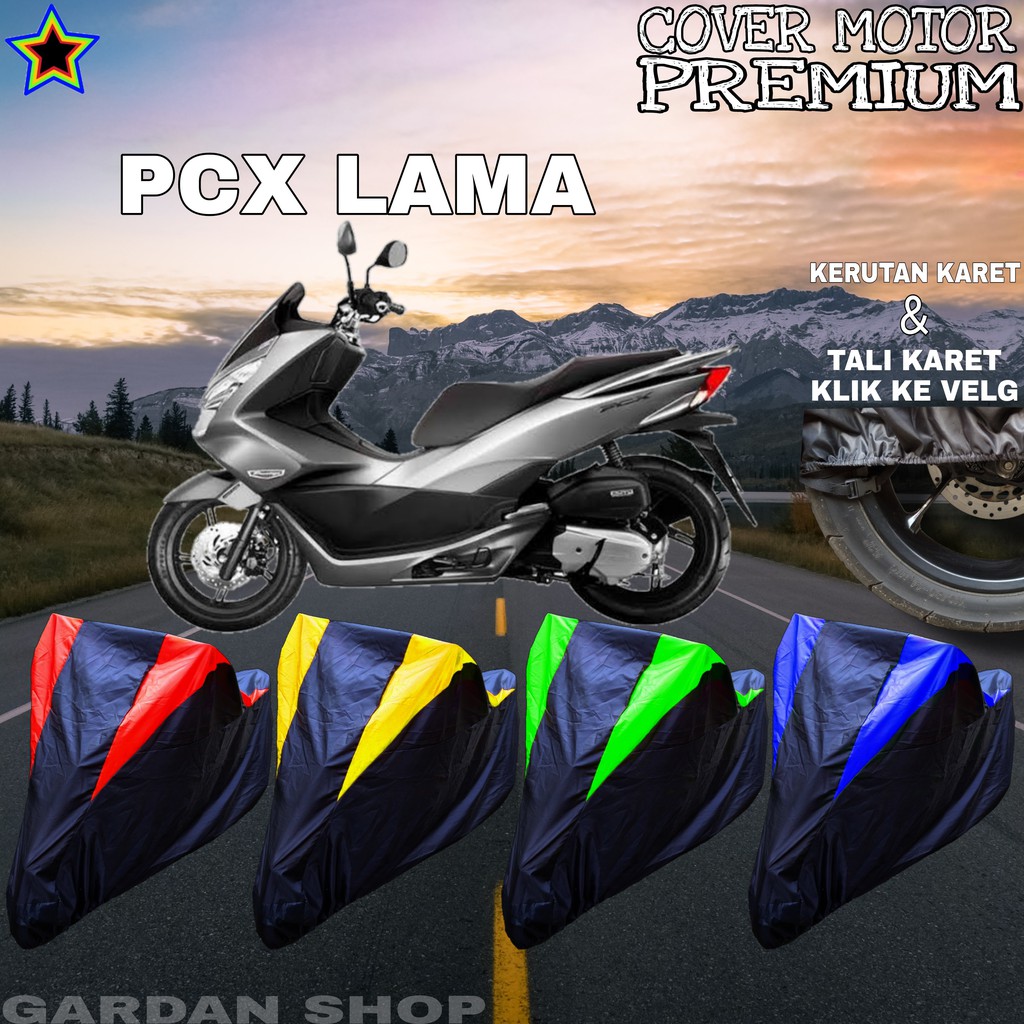 Sarung Motor PCX LAMA Hitam KOMBINASI Body Cover Penutup Pcx PREMIUM