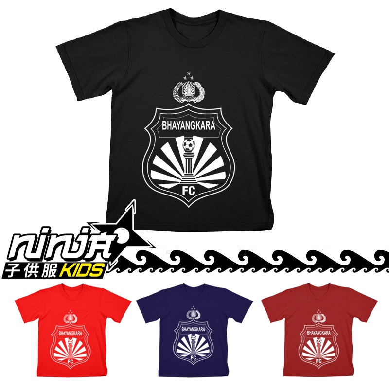 Kaos Anak Laki Laki Bhayangkara FC Umur 3 - 12 Tahun Ninja Kids