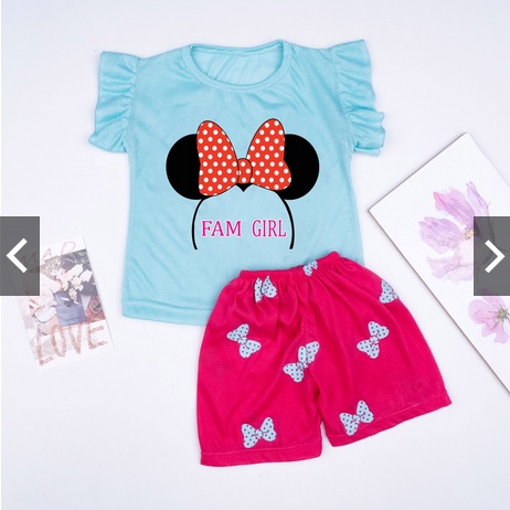 SETELAN ANAK RUFFLE / SET BAJU ANAK CEWEK USIA 1- 8 TAHUN WONDERFUL EDITION