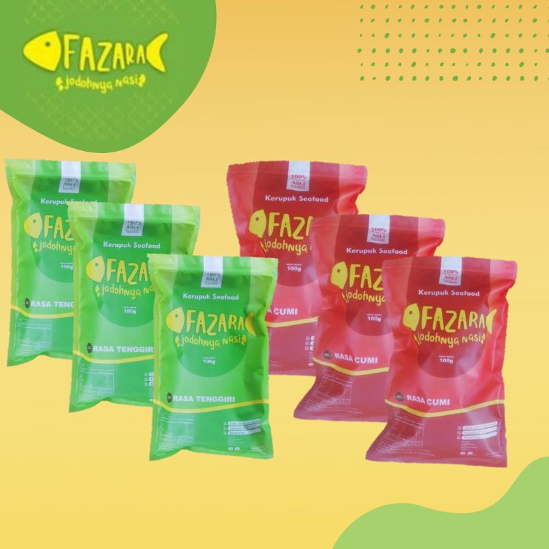 

[PAKET 6 PCS] FAZARA KERUPUK SEAFOOD 100GR
