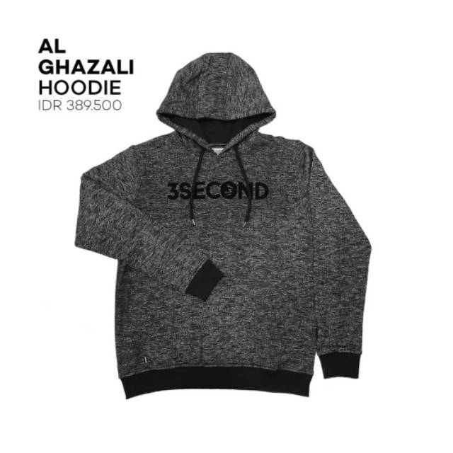 3Second Sweater hoodie tangan panjang sweater pria