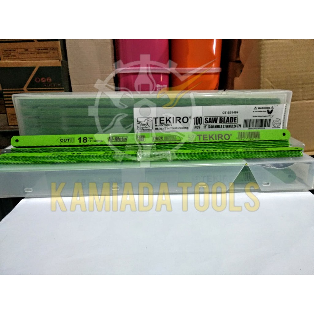 Mata Gergaji Besi 12"/ Hacksaw Blade 12" x 18TPI TEKIRO