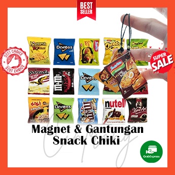 Gantungan Kunci Mini Snack 1 Pcs | Magnet Kulkas | Souvenir Nikah | Keychain Miniatur Unik Murah