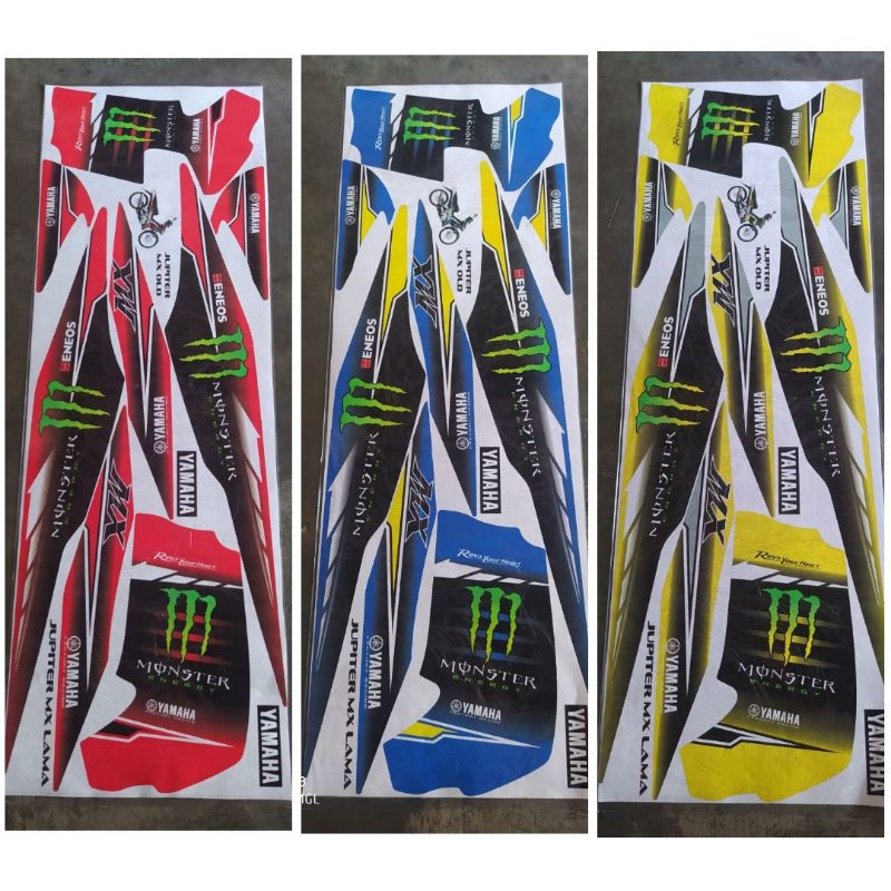 (COD) STRIPING VARIASI JUPITER MX OLD LAMA MONSTER ENERGY