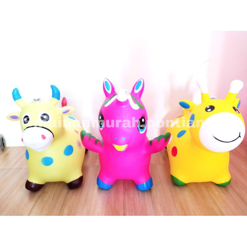 kirim dari PONTIANAK Kuda jumping Unicorn, Sapi dan Jerapah