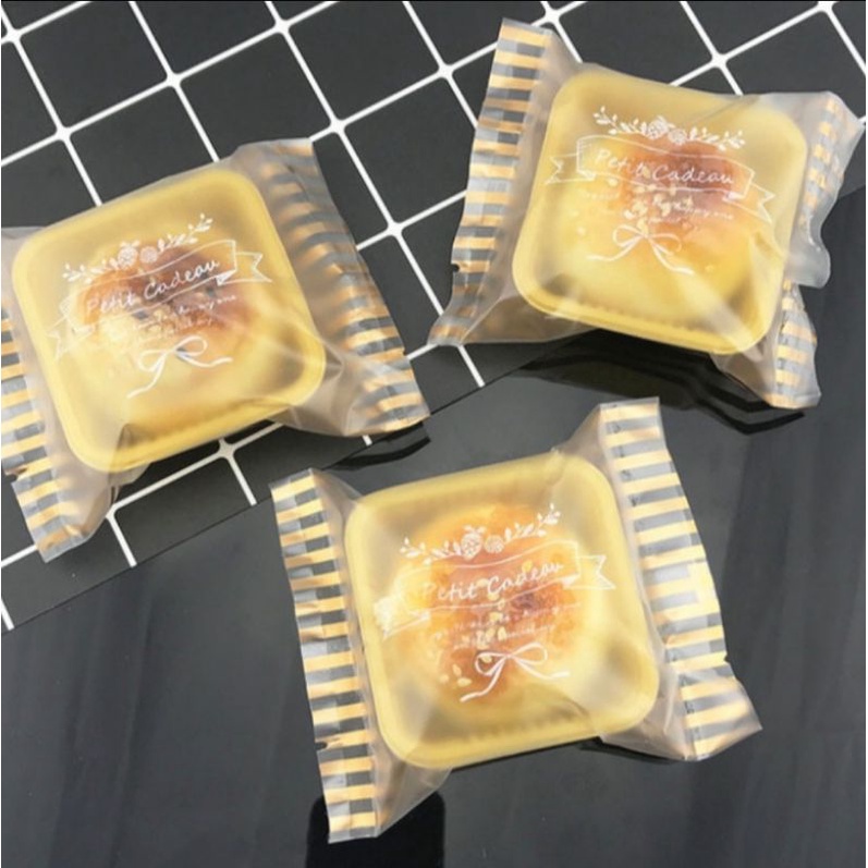 PLASTIK SEALER KUE PIA MOONCAKE 50-100GR PLASTIK SEALER KUE BULAN GOLD LINE