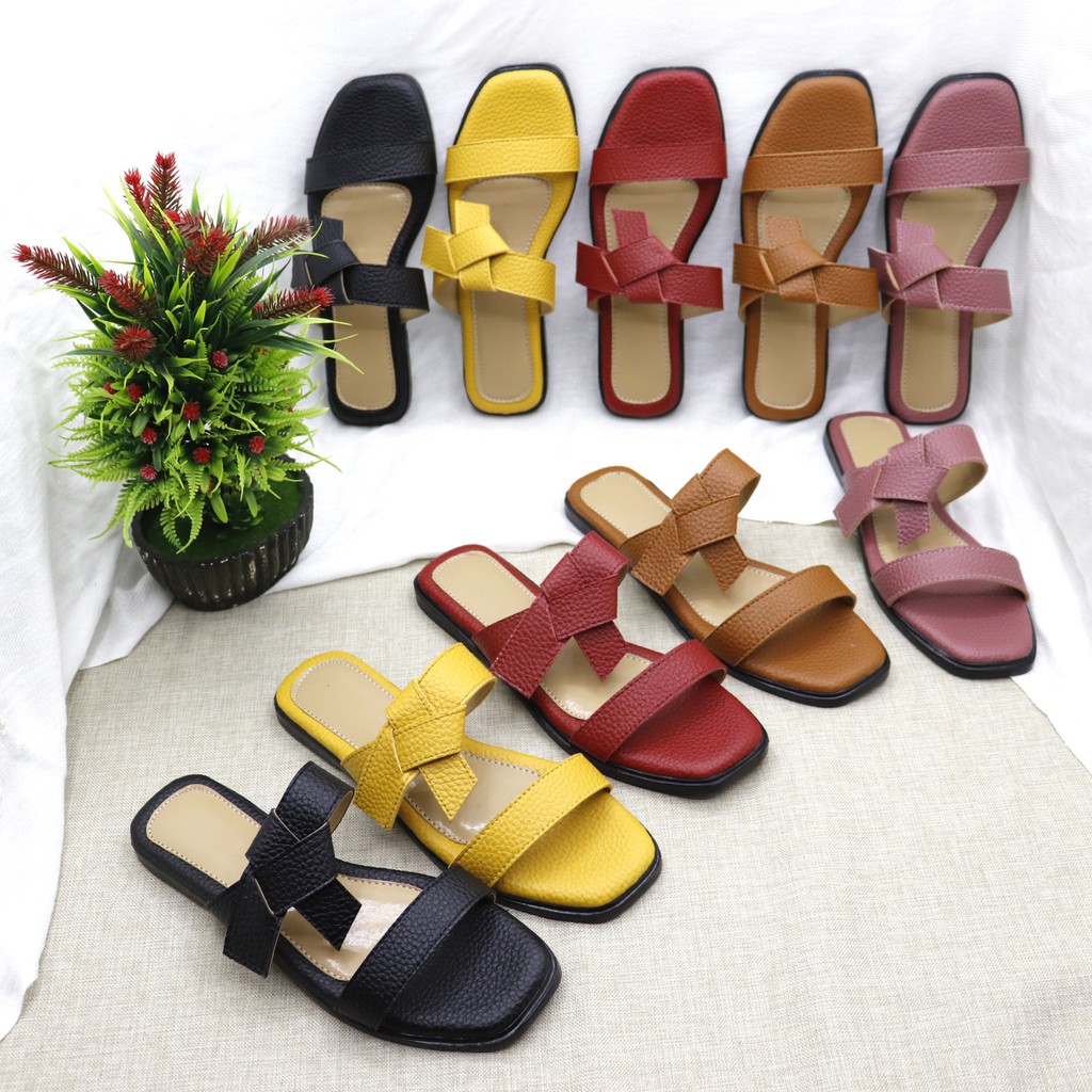 SBM STORE │ ZEMIRA Flat Sandal Full Warna