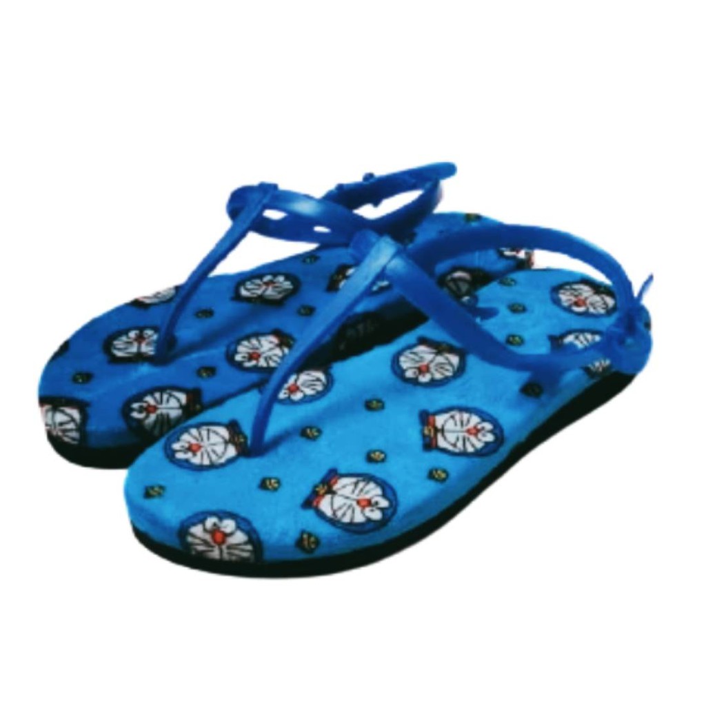 Sandal Wanita Wedges Amira Flipper Doraemon Velboa 36/40 Terbaru