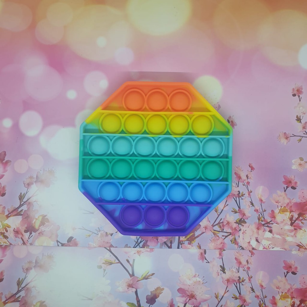 8T NEW FIDGET POP IT MURAH POP IT RAINBOW POP IT VIRAL TIKTOK-LIMAS RAINBOW