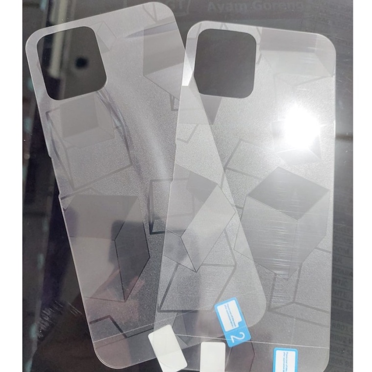 XIAOMI Mi 11 Mi 11 LITE Mi 11 ULTRA  ANTI GORES BELAKANG SKIN GLITTER CUBE, BACK GARSKIN KOTAK TRANSPARAN ANTI JAMUR PELINDUNG BELAKANG XIAOMI Mi 11 LITE XIAOMI Mi 11 ULTRA