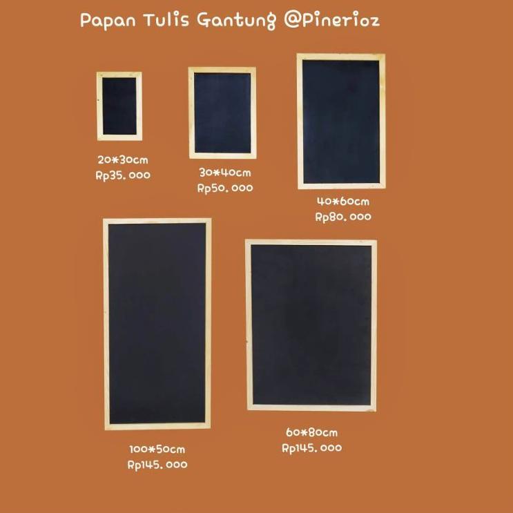 

Sekarang Ada [PINERIOZ] Papan tulis kapur 40*60cm / Blackboard / Chalkboard (gantung)