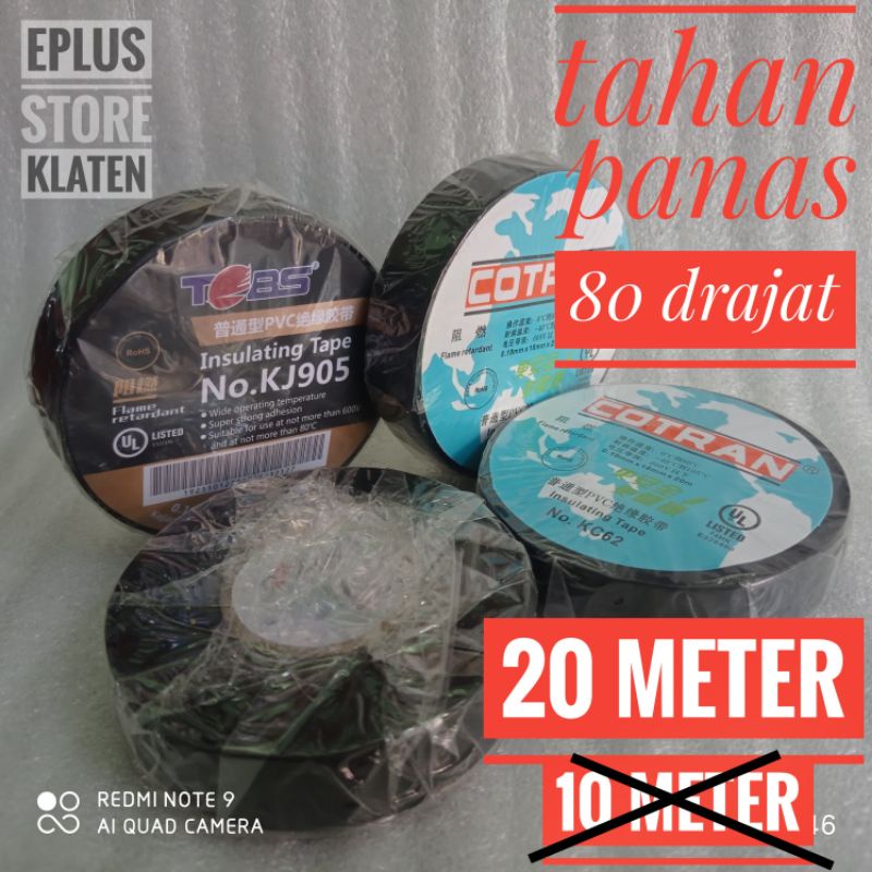 Isolasi Kabel COTRAN TOBS tahan panas PVC 20M KC62 KJ905 - IS101