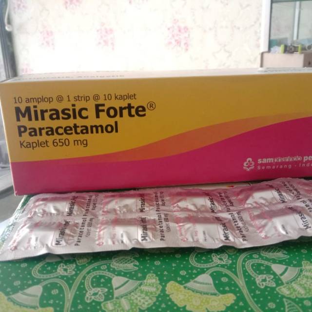 Mirasic forte @paracetamol 650 mg@