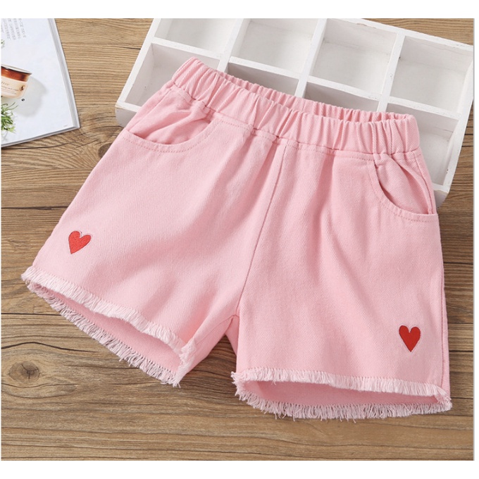 babyfit [2-8thn] LOVED celana jeans anak perempuan hotpants lentur stretch karet celana import jx-0116r