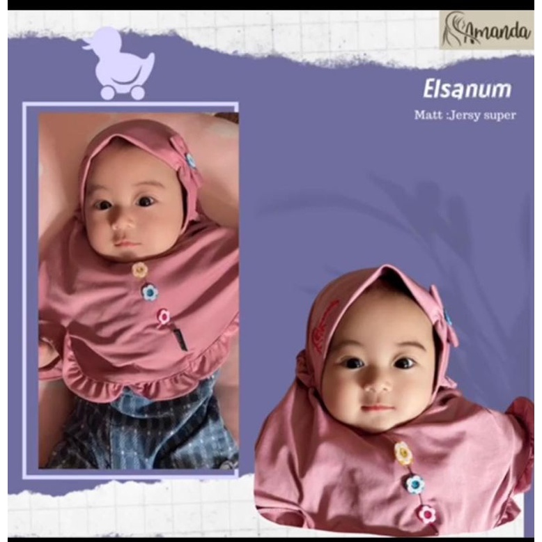 Jilbab bayi amanda usia 0 sd 3th elsanum @bisa cod