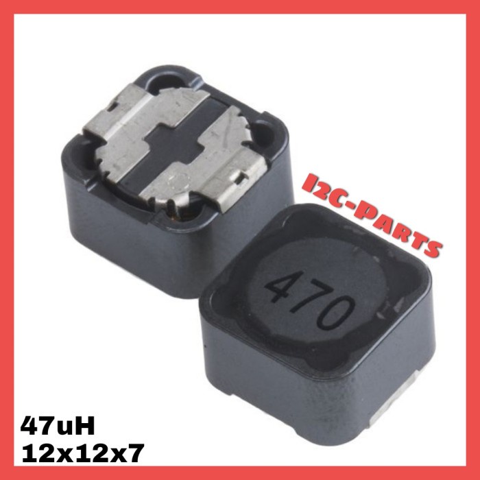 DS1207 Induktor 12x12x7mm 47uH 47 uH 470 SMD Power Inductor Lilit