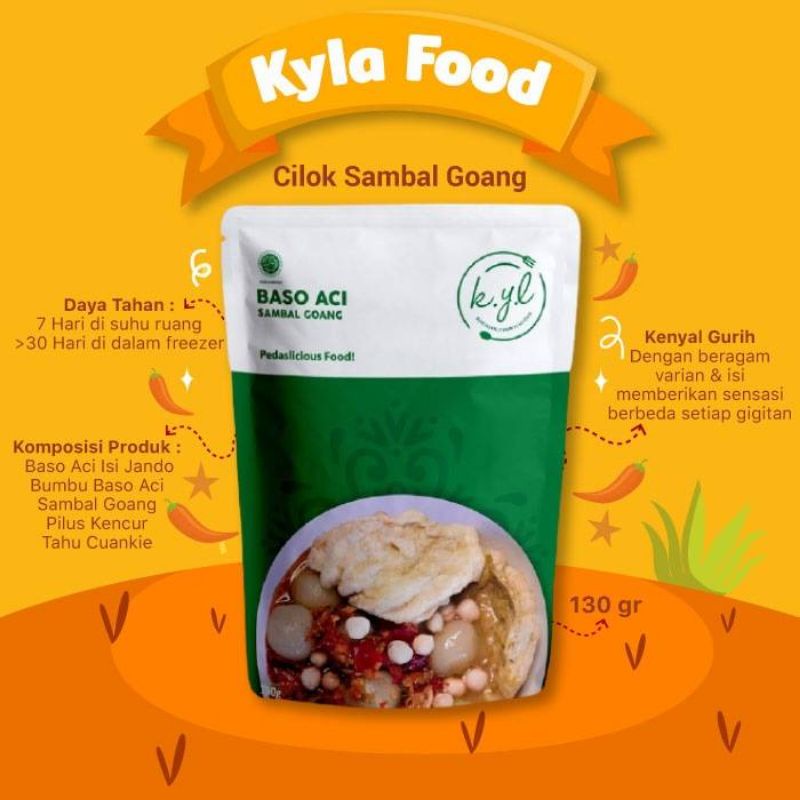 

Kyla Food Baso Aci Sambal Goang 130 gr