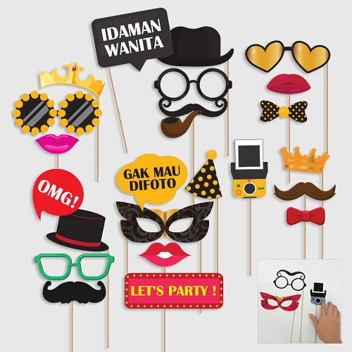 photobooth props mini / properti / aksesoris foto - PROMO -  Bisa COD - TERLARIS - TERMURAH