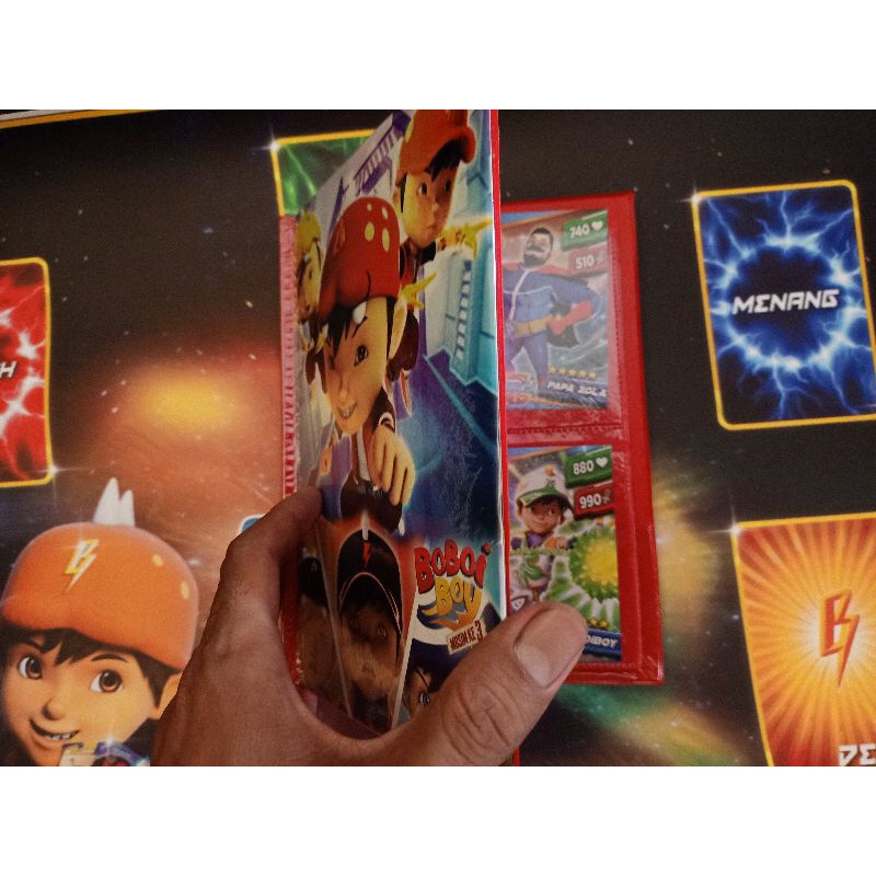 Dek Arena Bertarung  Boboiboy Galaxy Card Waterproof Anti Pudar + ALBUM