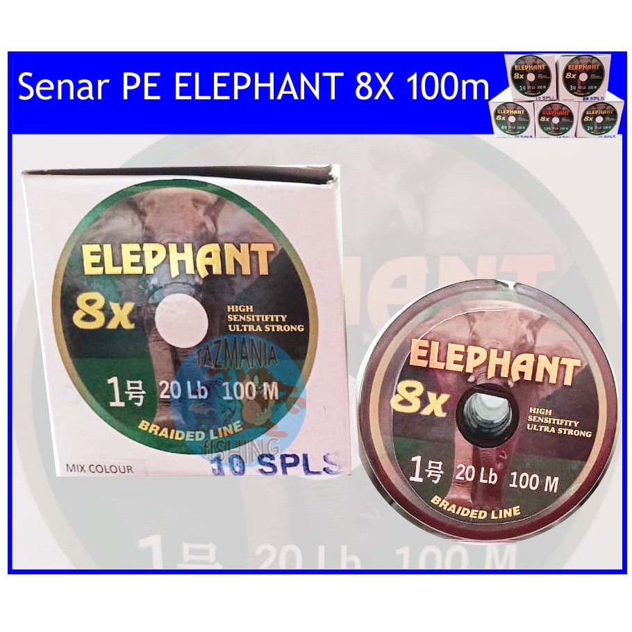 Benang/senar PE ELEPHANT 8X 100m