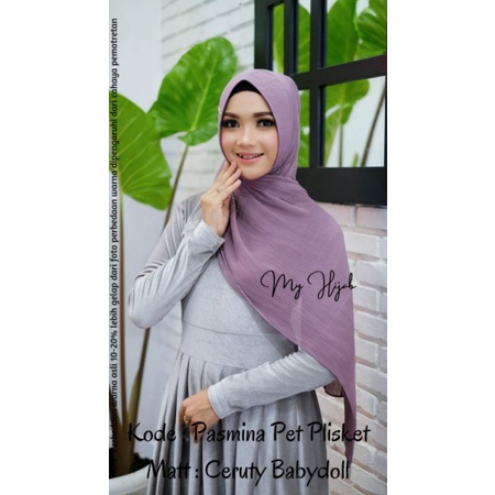 Pasmina Pet Plisket ORI by Desvika