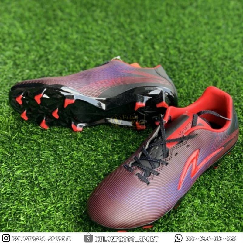 Sepatu Bola Specs Ls ultra FG black cell red