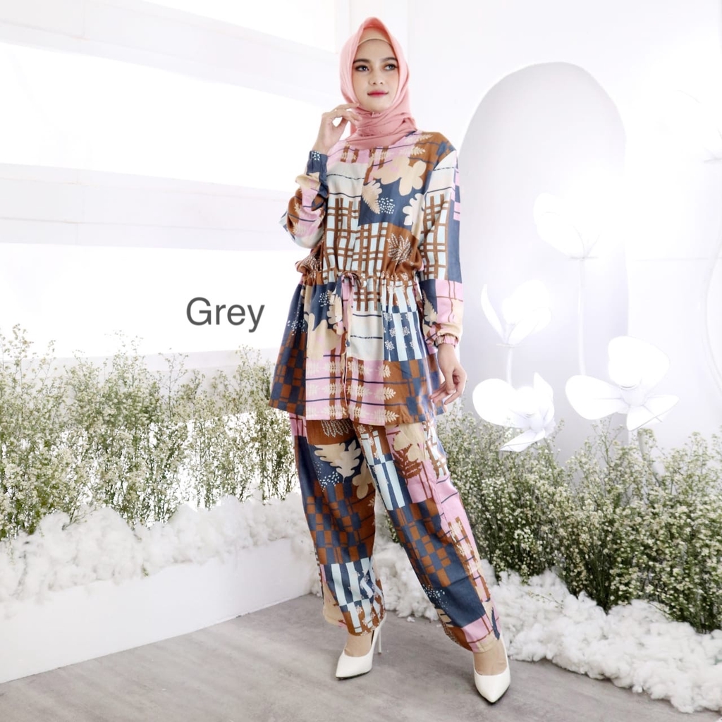 Setelan Motif Sivva / One Set Rayon Motif