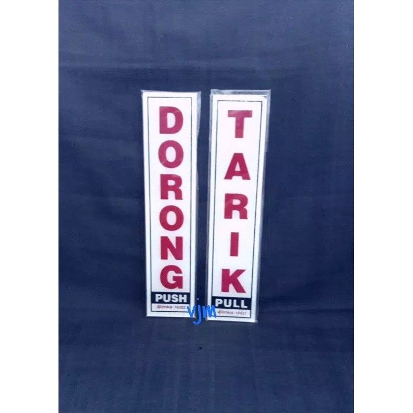 Jual Plat Akrilik Dorong Tarik Putih Acrylic Sign Label Shopee Indonesia