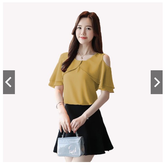 Fifi Fashion Blus Gaya Korea Model Terbaru Variasi Open Shoulder Via