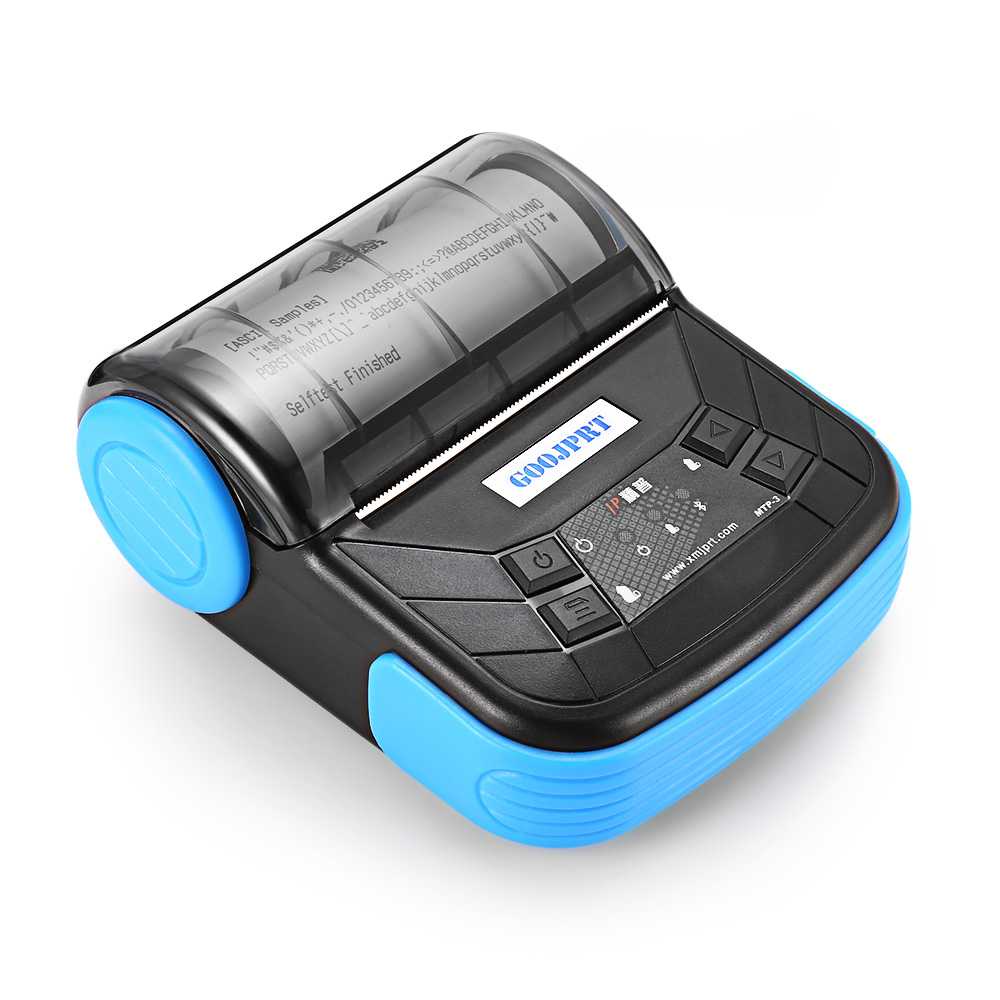 GOOJPRT Mini Portable Bluetooth Thermal Receipt Printer - MTP-3