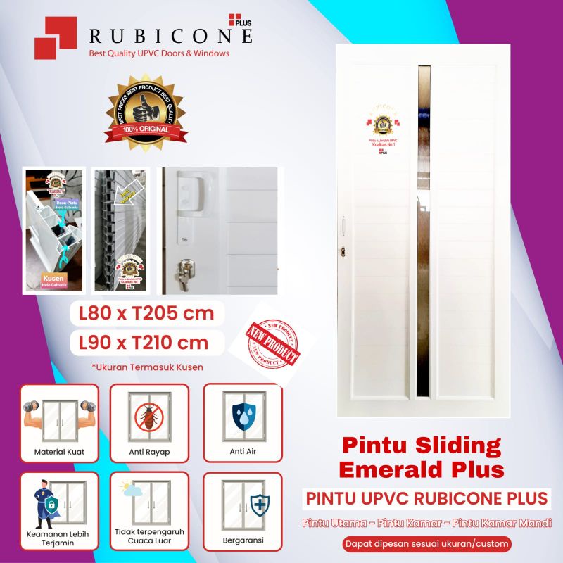 Pintu UPVC Rubicone Plus Sliding Emerald