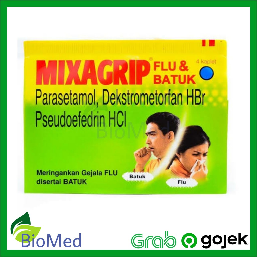 MIXAGRIP FLU BATUK TABLET - Obat Pusing Flu Batuk Pilek Demam